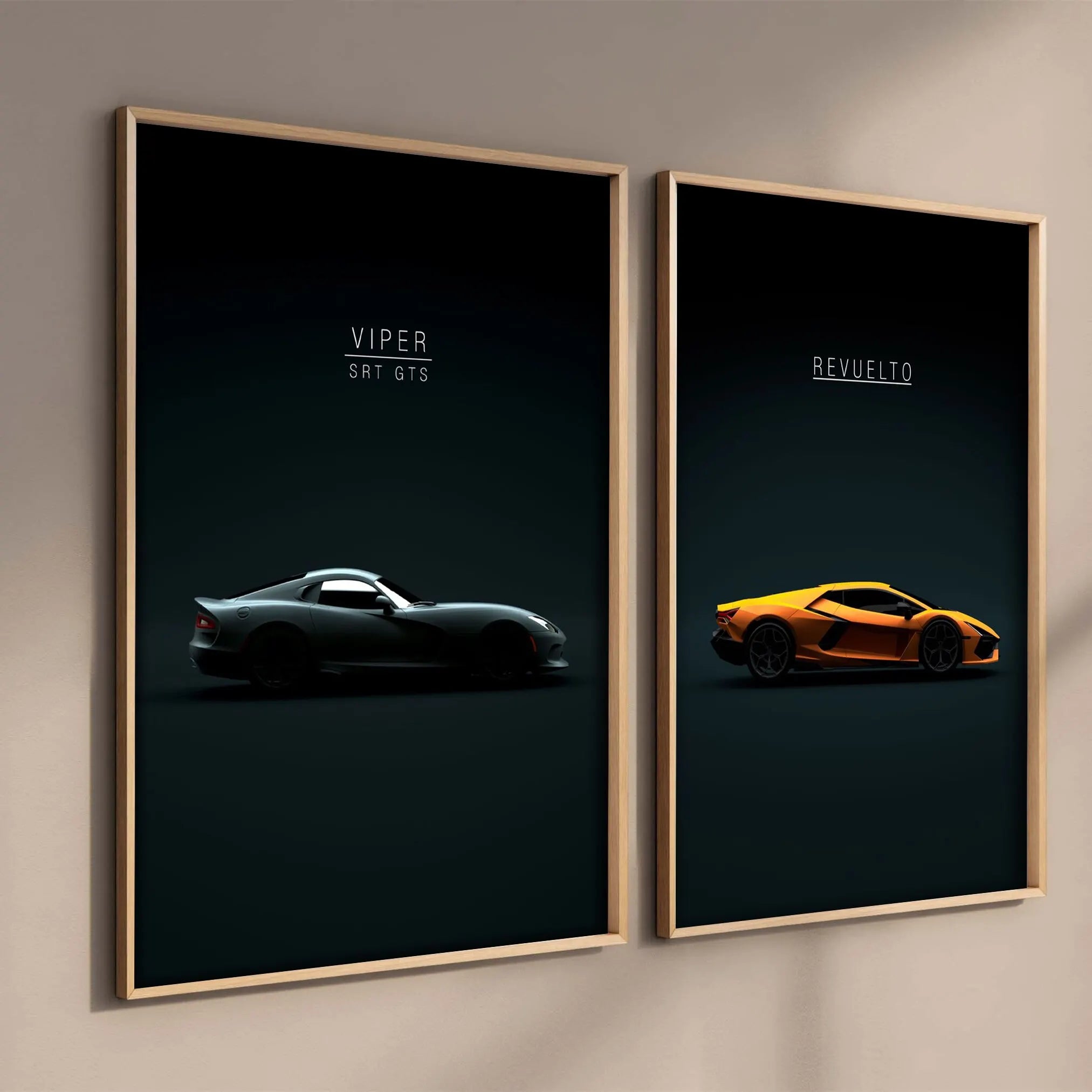 Modern Art Scandinavian Style Car Poster Viper M GT Sports Car Aesthetic Home Decor High Quality Canvas Wall Art