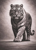 Luxury Animal Statue Poster Black and White Prints Canvas Painting Wall Art Pictures Home Room Elegant Executive Office Decor